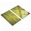 Glass Kitchen Serving Boards with Graphics Yellow Boards 2x30x52 Cm