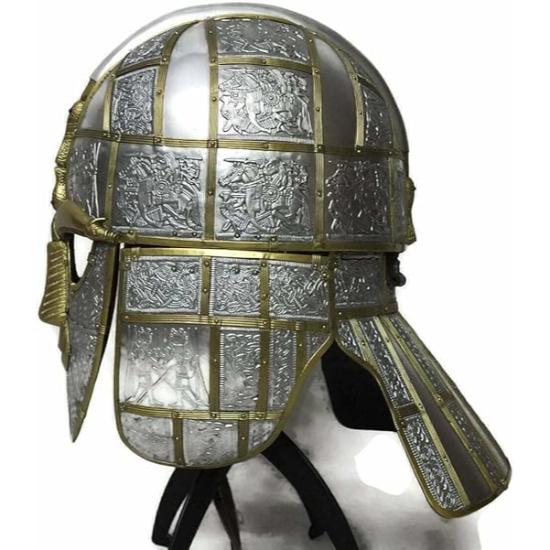 SCA Medieval Knight Armor Pre Viking Armor Шлем Sutton hoo