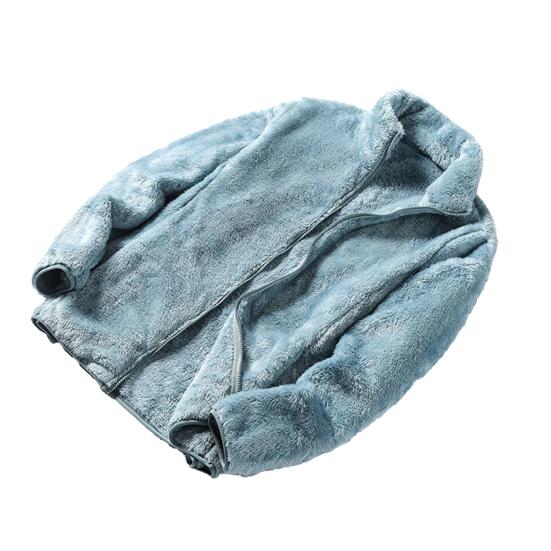 Женская пушистая флисовая куртка с длинными рукавами на молнии, шерпа-пальто, мягкая куртка с воротником-стойкой, осенняя верхняя одежда с карманами