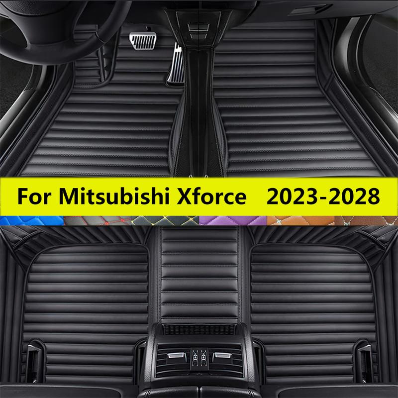 Коврики в салон SUV на 5 мест для Mitsubishi Xforce 2024 2025 2026 2027 2028 Автомобильные кожаные подкладки под ноги Ковры Полный комплект ковров для автомобиля
