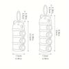 1 шт. Портативная четырехслойная коробка для молочной смеси, контейнер для молочной смеси, контейнер для хранения продуктов, вращающаяся коробка для перекуса