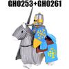Medieval Military Soldier Figures Building Blocks Castle Red Lion Wolf Black Eagle Knights Princess War Horse Bricks Toys Gifts