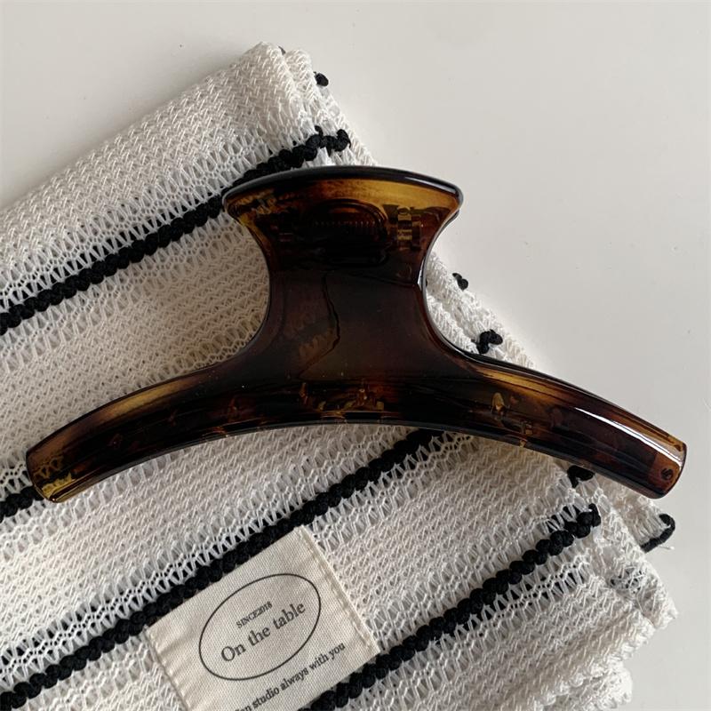 Очень большой элегантный зажим-краб для волос, дугообразный геометрический зажим-акула, зажимы для волос, захват, простой винтажный женский аксессуар для волос