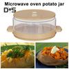 Картофельная пароварка для микроволновки для поваров Нежный воздушный картофель Картофельные банки с беконом без бисфенола А Равномерно приготовленный горшок для картофеля Универсальная печь для запекания картофеля
