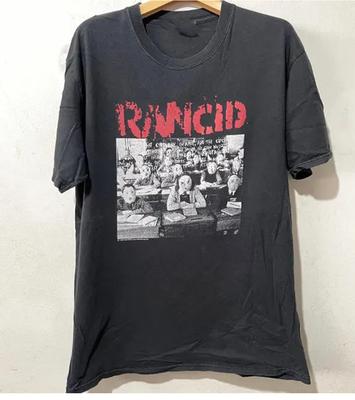 Винтажная футболка Rancid 2003 года, короткий рукав, хлопок, черная, все размеры AL626, унисекс