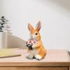 Садовая статуя кролика, креативная скульптура животного для газона, подарка на день рождения в кафе