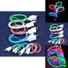 Led Usb Light Sync Data Charger Cable For Ipad Iphone 5678x And