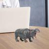 Фигурка бегемота, реалистичная модель бегемота, скульптура, настольное украшение, речная лошадь, украшение, детская развивающая игрушка в виде животного, подарок для малышей, мальчиков и девочек