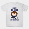 T Shirt Women I Like Big Books Harajuku Print Kawaii Tshirt Summer Short Sleeve Female T-Shirt Top Tee