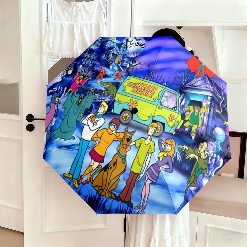 Halloween fantasy comedy adventure cartoon movie Scooby-Doo umbrella is suitable for all seasons, including home travel and outdoor activities Y3