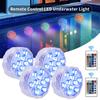 10Leds RGB LED Underwater Light Submersible Night Lamp Battery Powered Garden Swimming Pool Light For Wedding Party Vase Bowl