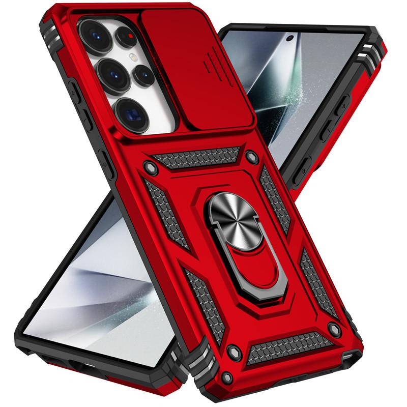 Funda For Samsung Galaxy S10 S20 S21 S22 S23 Plus S24 FE S25 Ultra Edge Slide Camera Protect Armor Phone Case For GalaxyS25