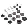 21-Piece Cymbal Felt Set, Clutch Bracket Tube Drum Accessories, Fiber Felt, Specially Designed for Fixing C-Pieces On Drums