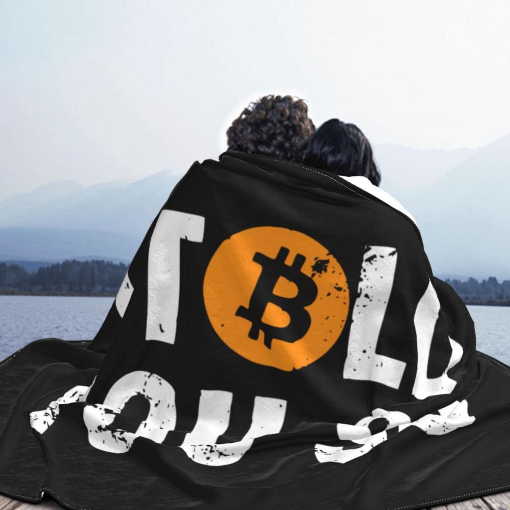 I Told You So Bitcoin Blanket Velvet Hodl Crypto Currency Lightweight Throw for Home Travel Plush Thin Quilt