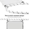 Coque - BOOLING - pour Samsung A42 - Transparente - Souple - Cordon Réglable Blanc