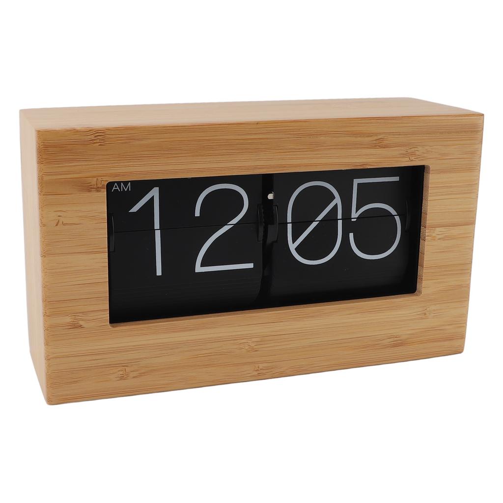 Автоматические переворачивающиеся часы, винтажные механические откидные часы с цифровым дисплеем на 12 часов для дома