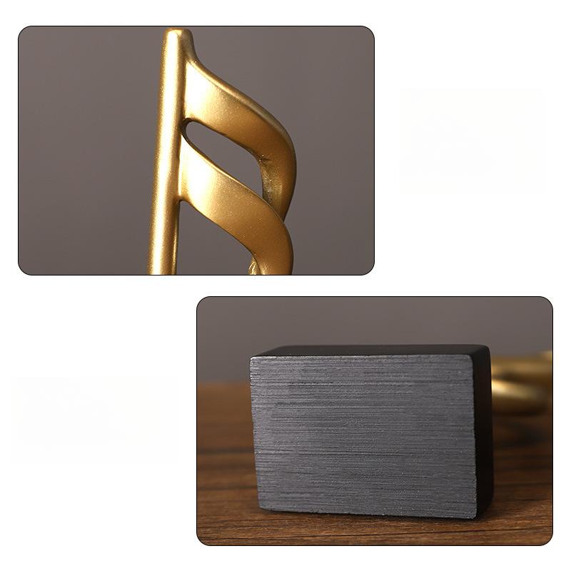 Y Минималистичная смоляная скульптура музыкальной ноты Элегантный декор в виде скрипичного ключа для гостиной Современное художественное ремесло Идея для подарка Трендовый домашний декор