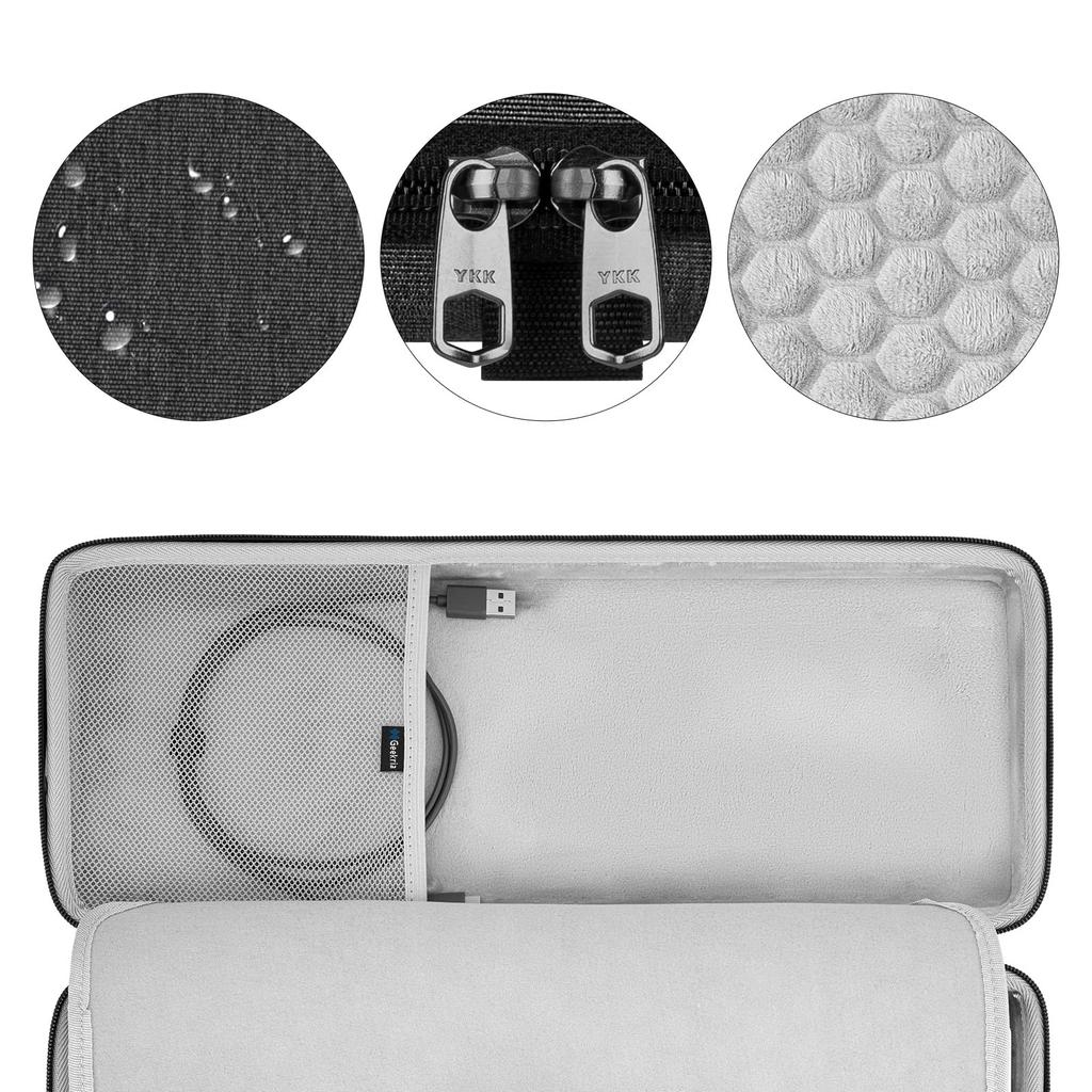 Geekria Keyboard 100 Key Computer Hard Shell Travel Carrying Compatible with AULA EPOMAKER TH98 Keychron K4 90%-96% Case, Bag, F99, 96%, K4/ Pro/ V5/