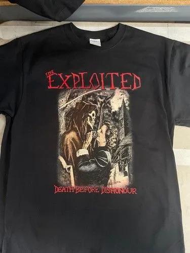 Unisex Short Sleeve Crew Neck Cotton T Shirt The Exploited Death Before