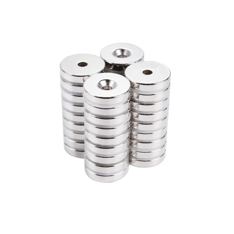 5/10PCS 20x3-5 Mm N35 Strong Magnets 20*3 Mm Hole 5mm Countersunk Neodymium Magnet 20x3-5mm Permanent NdFeB Magnetic 20*3-5 M
