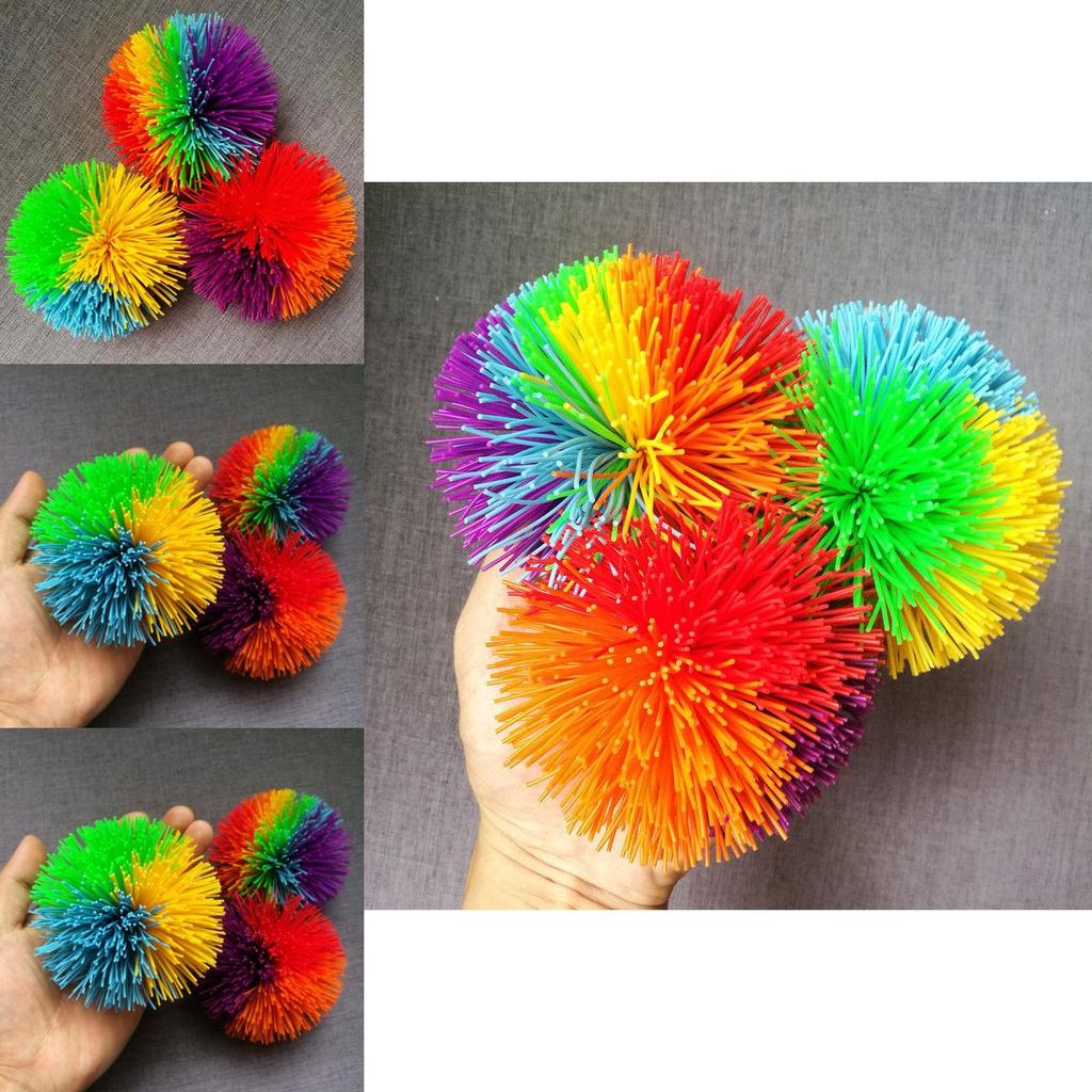 Красочный силиконовый мячик Куш, яркая сенсорная игрушка, идеально подходит для аутизма и особых потребностей