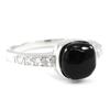 Silver 'Sappho' Onyx Ring
