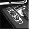 Set Real Carbon Fiber Center Gear Shift Button Cover Sticker For Corvette C8 20+
