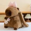 Backpack Capybara Designs Large Capacity Cartoon Animal Plush Doll Flower Bag