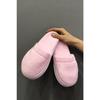 Розовые махровые тапочки для беременных