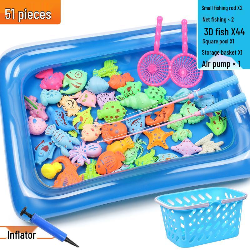 Детский магнитный набор для рыбалки – Летняя развивающая ролевая игра для детей