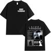 Футболка Kidd Voodoo Satiro Tour Harajuku 2025 Хип-хоп Оверсайз Двусторонний Принт Мужская Женская Хлопковые Топы с Короткой Рукавом
