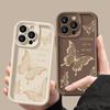 INS Retro Butterfly TPU Phone Case For iPhone 16 Pro 15 14 Plus 13 12 11 Pro Max Plus XS X XR 8 7 Shockproof Soft Bumper Back Cases Cover