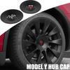 AAAIR1 4pcs 20 Inch Auto Styling For Tesla Model Y Car Wheel Center Hub Cap Badge Cover Tire Center Hubcaps Covers Decor Accessories