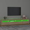 VidaXL TV Stand with LED Lights Entertainment Center Storage Media Unit Living Room Furniture Home 3152724