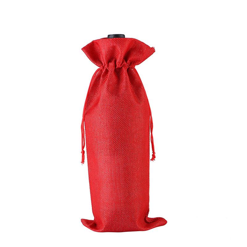 Новые винные пакеты, чехлы для бутылок красного вина, подарочный мешочек для шампанского, мешковина, упаковочный мешок, свадебное украшение для вечеринки, винные пакеты