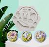 Easter Rabbit Handmade Mold 3D Silicone Egg Flower Fondant Chocolate Mold Cake