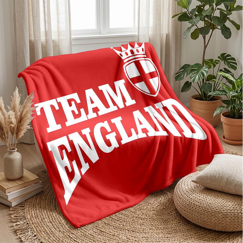 England national football team Theme blanket Soft Flannel Blanket Plush Throw Blanket Cozy Sofa Bed Blanket for Home Decor