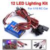 T raxxas for Yokomo Tamiya Simulation Flash RC Accessories 12 LED Lighting Kit 4 Colors Lighting