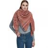 Female Warm Shawl Autumn Winter Thick Plaid Square Scarf Tassel