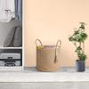 Плетеная корзина для хранения, декоративная корзина из натуральной веревки с ручкой, большая вместительная корзина для хранения игрушек, органайзер для одежды