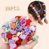 20 шт. детские резинки для волос в форме сердца для девочек, резинка для детей, сладости, резинки для волос, милые детские аксессуары для волос
