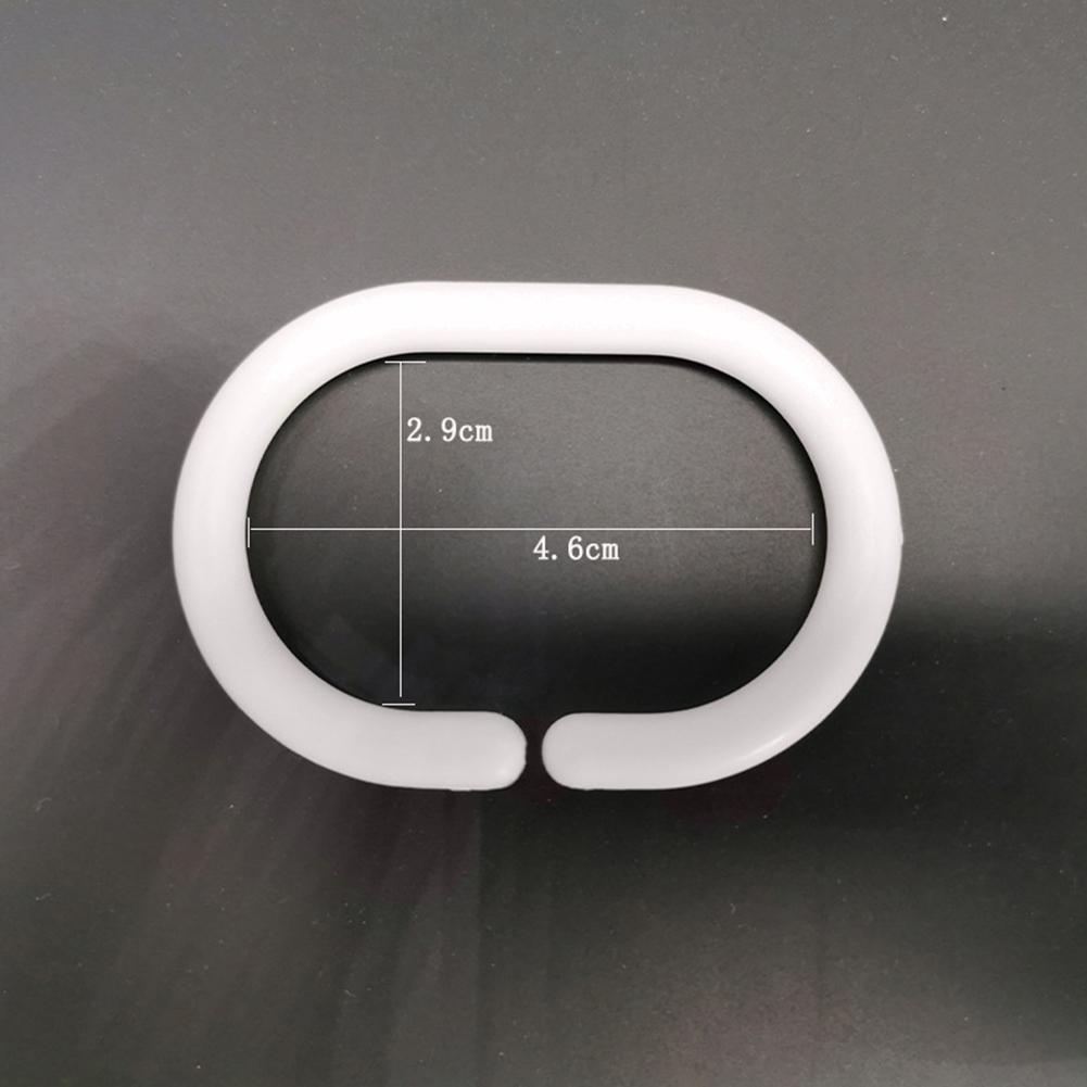 Крючки для ванной комнаты 12 шт. Аксессуары C-образный направляющий для штор