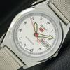 ВОССТАНОВЛЕННЫЕ ВИНТАЖНЫЕ МУЖСКИЕ ЧАСЫ SEIKO 5 AUTOMATIC JAPAN С БЕЛЫМ ЦИФЕРБЛАТОМ a433940-2