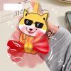Hand-Crank Fan Cartoon Handheld Fan Cute Animal Shapes Portable Pocket Fan for Picnics Living Rooms Travel