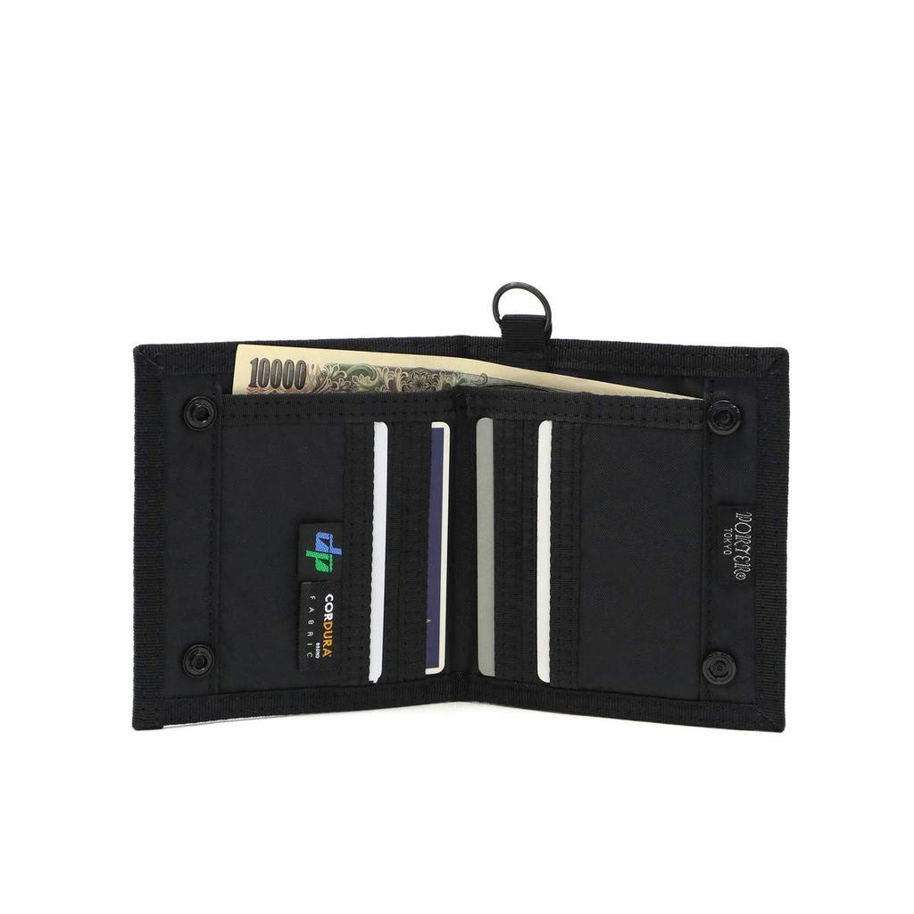 Porter Бумажник двойного сложения [ГИБРИДНЫЙ] Черный