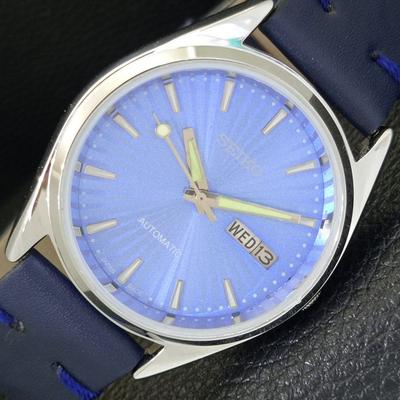 ВИНТАЖНЫЕ ВОССТАНОВЛЕННЫЕ МУЖСКИЕ АВТОМАТИЧЕСКИЕ ЧАСЫ SEIKO 6309A ЯПОНИЯ С СИНИМ ЦИФЕРБЛАТОМ a701725-5