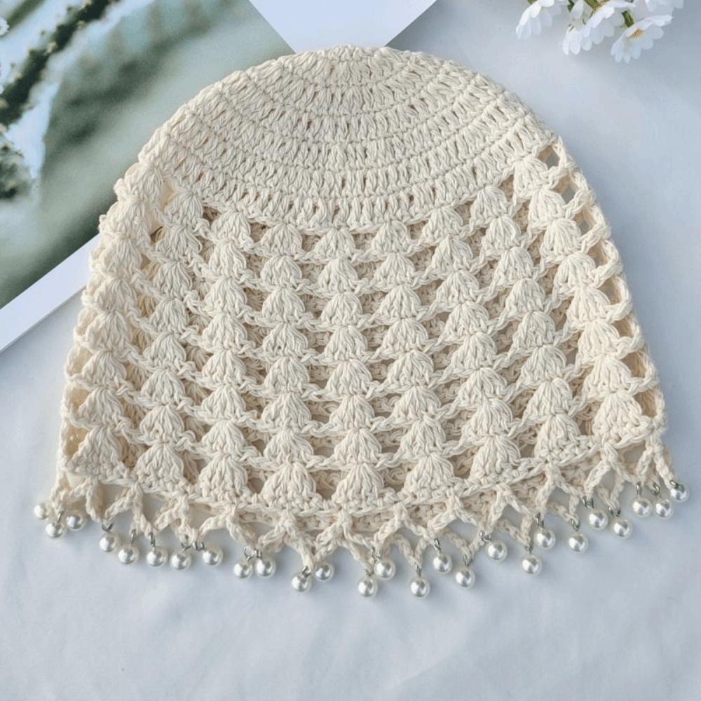 Sweet Crochet Hollow Knitted Hat Bohemian Style Weave Cap Fashion Knit Beanies Outdoor