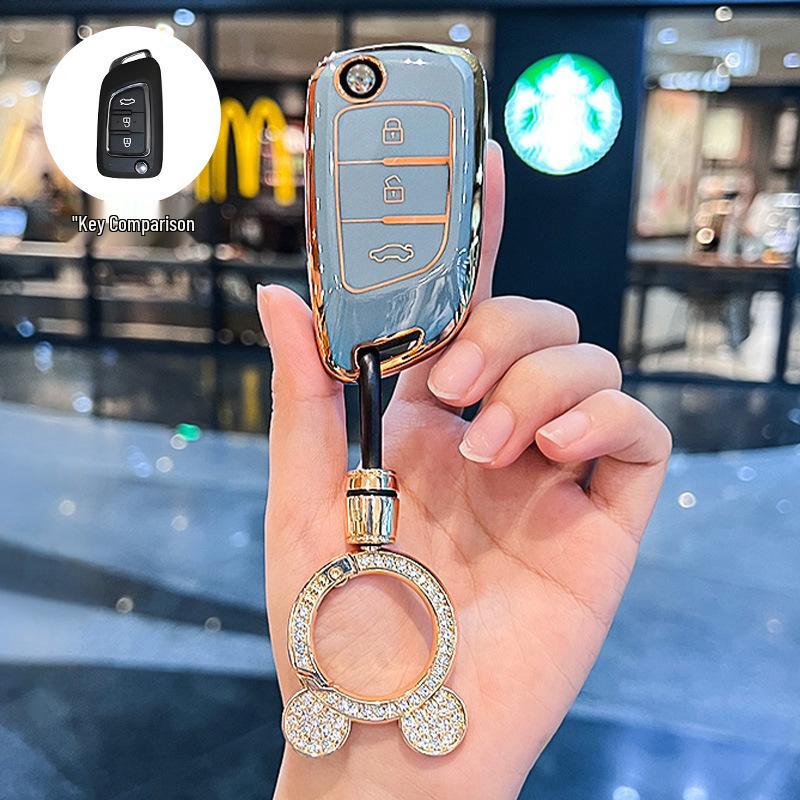 Stylish Key Case for Dongfeng Fengshen AX7, AX3, AX4, AX5, Fengdu MX5, A30 Car Models