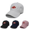 Comfortable Cotton Blend Naruto Uzumaki Baseball Cap Featuring Iconic Akatsuki And Uchiha Embroidery