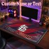 St. Louis Cardinals Customized Name Text Mouse Pad, Large Desk Mouse Mat Personalized Home Office Present